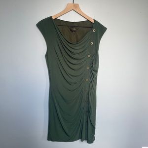 Cocktail dress with ruched side